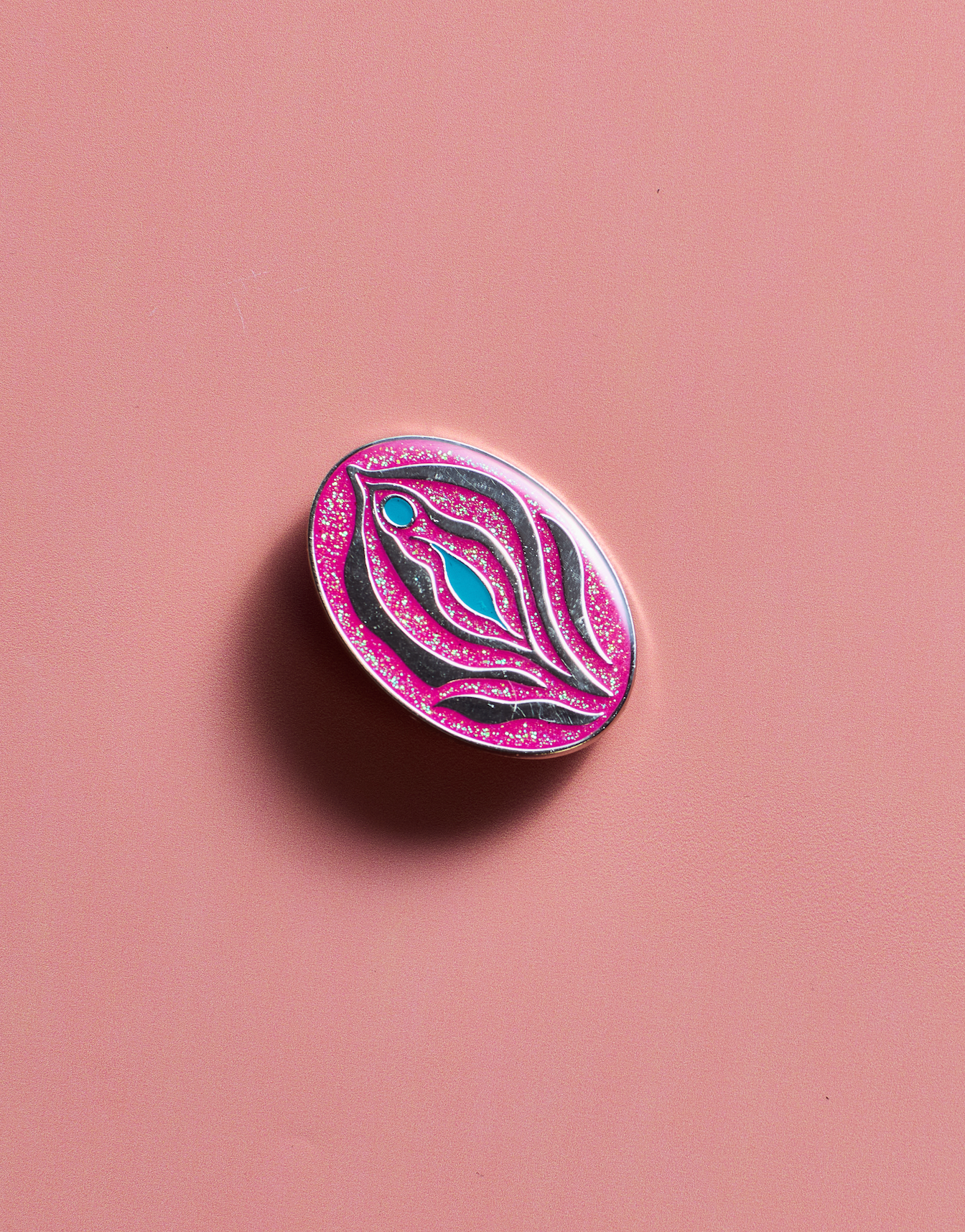 Pink Flower Pin